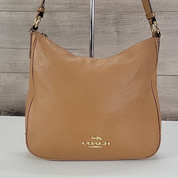 Coach Handbags - Coach Ellie File Tan Pebble Leather Crossbody Shoulder Bag C1648